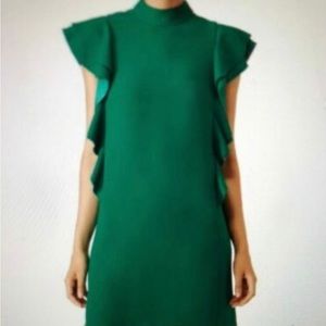 Kate  Spade ♠️ Sateen Crepe Flutter Sleeve Dress